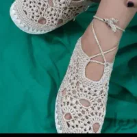 کفش‌های بیرون پوش بانخ مکرومه تک سوزنه فوق العاده