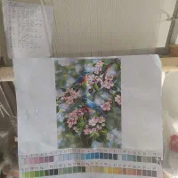 تابلو فرش نیمه کاره و تجهیزات و لوازم دیگر|تابلو فرش|قم, سعادتی|دیوار