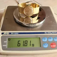 ساعت قدیمی طلا 18عیار