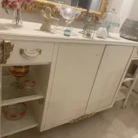 کنسول و ایینه چوبی بزرگ|بوفه، ویترین، کنسول|تهران, قیطریه|دیوار