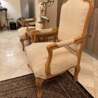 ست مبلمان ۷ نفره فرانسوی با ناهار خوری ۸ نفره|مبلمان خانگی و میز عسلی|تهران, اقدسیه|دیوار