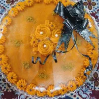 سفارش حلوای زعفرانی، حلوای دو رنگ پذیرفته میشود