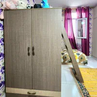 تخت دوطبقه جوان همراه میزآرایش،کمد و میزکامپیوتر|تخت و سرویس خواب|فردیس, فردیس|دیوار