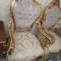 مبل 11 نفره استیل درحد نو با کاور 4 تا عسلی ومیز