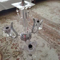 لوستر سه شاخه استیل