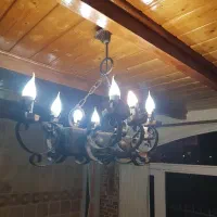 لوستر چوب وفلز