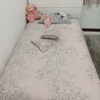 تخت تک نفره تمام ام دی اف به همراه تشک سالم