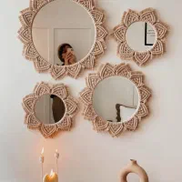 مکرومه بافی و انواع دیوارکوب|صنایع دستی و سایر لوازم تزئینی|رشت, کوی مهر|دیوار