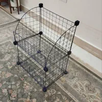 قفسه دو طبقه تمیز|کتابخانه، شلف، قفسههای دیواری|بجنورد, |دیوار