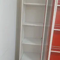 کمد وویترین (کتابخانه)|کتابخانه، شلف، قفسههای دیواری|مشکیندشت, |دیوار