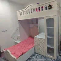 تخت خواب کودک دوطبقه  صفر صفر کار نکرده.