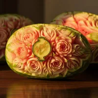 حکاکی میوه با تخفیف برای یلدا