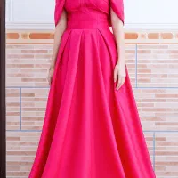 لباس مجلسی صورتی