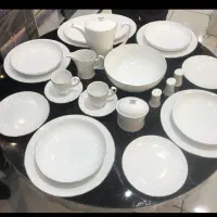 انواع ظروف پذیرایی خط طلا(چینی و آرکوپال)