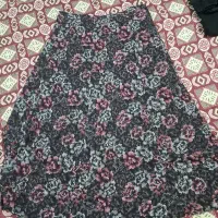 دامن نخی با طرح گل سایز ۵۰