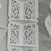 دومدل شلف کنج دیواری ضدآب