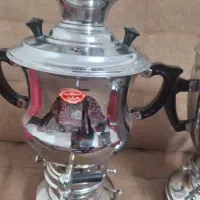 دو عدد سماور نفتی استیل نو