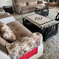 فروش مبل ۷ نفره و سه عدد میز جلو مبلی|مبلمان خانگی و میز عسلی|رودهن, |دیوار