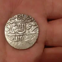 سکه نقره یک عباسی شاه سلطان حسین صفوی ضرب مشهد
