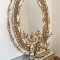 آینه و شمعدان جنس مفرق نو نو مناسب تازه عروس