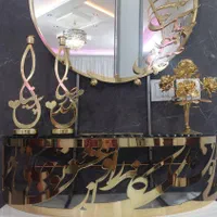 آینه شمعدان و کنسول کالیگرافی اسم ست ۵تکه|آینه|خمینی‌شهر, |دیوار