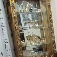بوفه چوبی طلایی