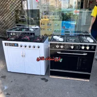 اجاق گاز طرح فر لعابی/ ۴ ۵ شعله/ یکسال ضمانت