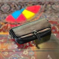 کیف دوشی دستدوز از چرم طبیعی گاوی (شاهکارچرمی)|کیف، کفش، کمربند|بادرود, |دیوار