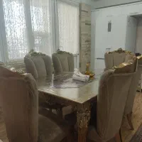 ناهارخوری 6 نفره سلطنتی منبت‌کاری
