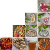 انواع قند و نبات گیاهی و رنگی