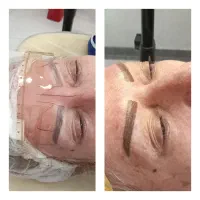 میکروبلدینگ تغییررنگ ابروی تیره به روشن اف ۵۰درصد|خدمات آرایشگری و زیبایی|رشت, توشیبا|دیوار