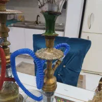 قلیان برنجی قدیمی با چوبی|کلکسیون و سرگرمی|کرج, حسن آباد|دیوار