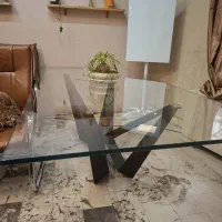 میز مدیریت و اداری شیشه ای