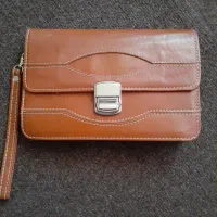 کیف چرم طبیعی پاسپورتی رمزدار مردانه