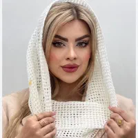 کلاه بافتنی مجلسی و شال رینگی