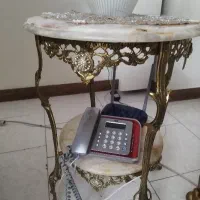میز تلفن برنز