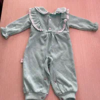 رامپر نوزادی آستین بلند رنگ سبز فیروزه ای