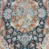 فرش چله ابریشم سالاری زرنیم