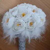 دسته گل عروس|گل مصنوعی|ملارد, |دیوار