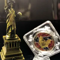 سکه یادبو چالش نیرو هوایی آمریکا و مجسمه ازادی|کلکسیون سکه، تمبر، اسکناس|کرج, شهرک بنفشه|دیوار