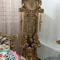 ساعت ایستاده تمام چوب