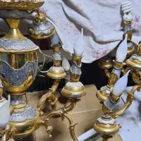 ۲ عدد لوستر (آب طلا کاری شده)