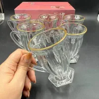 لیوان و استکان های لب طلا دستی۳۰۰ت