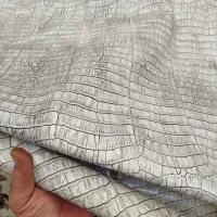 چرم طبیعی گاوی چاپ کروکو