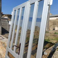 درب آلومینیومی دو لات بدونه چهار چوب|مصالح و تجهیزات ساختمان|سنگدوین, |دیوار