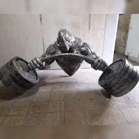 دیوارکوب کرگدن وزنه بردار دکور عضله ایی فوق العاده|مجسمه، تندیس، ماکت|تهران, خاوران|دیوار