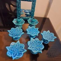 هفت سین سفالی +گلدان