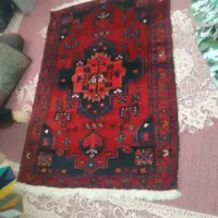 فرش کناره دستبافت قدیمی قالی کارکرده|فرش|قزوین, |دیوار