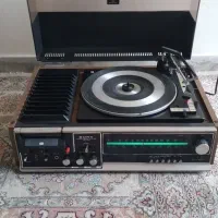 استریو،کاست،گرامافون بسیار قدیمی و تمیز