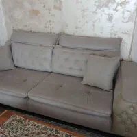فروش مبل ۴نفر وتخت شو دونفر
